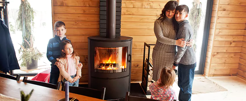 Morso Cast Iron Fireplace Insert Installation in Lamont, California